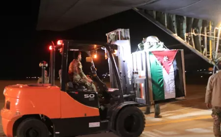 إنزال جوي جديدة في غزة عبر طائرة لسلاح الجو الملكي "لميداني /76"