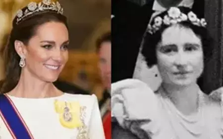 بعد 100 عام.. تاج الأميرة كيت ميدلتون يظهر إلى النور