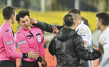 "لكمة" تؤجل مباريات الدوري التركي- صور