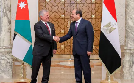 الملك والرئيس المصري يؤكدان رفضهما التام لجميع محاولات تصفية القضية الفلسطينية