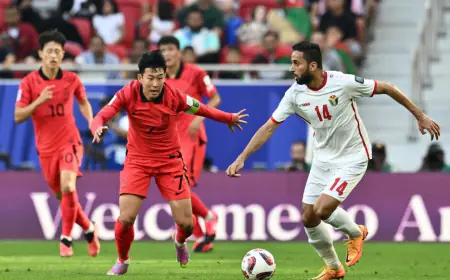 سون مهاجم كوريا: المنتخب الأردني قدم مباراة مثالية