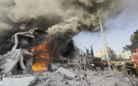 الأونروا :  قصف مخيم للاجئين في خان يونس