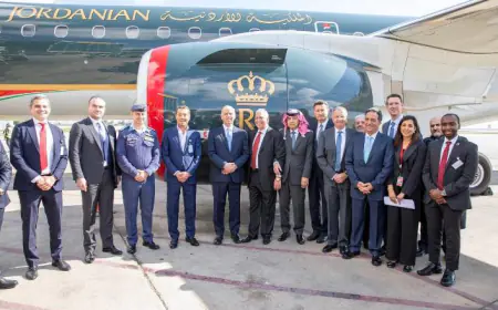 برعاية الأمير فيصل.. الملكية الأردنية تضم طائرتين حديثتين من طراز امبراير