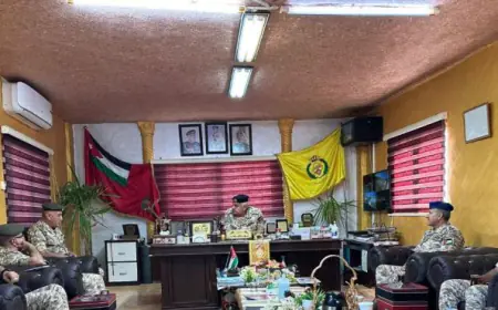 الحنيطي يزور كتيبة حرس الحدود/7 الملكية