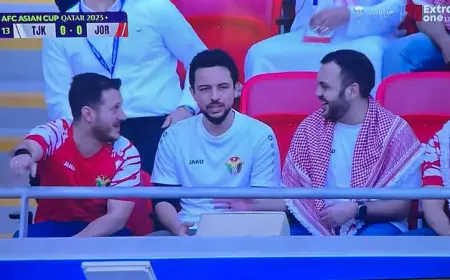 شاهدوا فرحة ولي العهد بالتأهل إلى نصف نهائي لكأس آسيا
