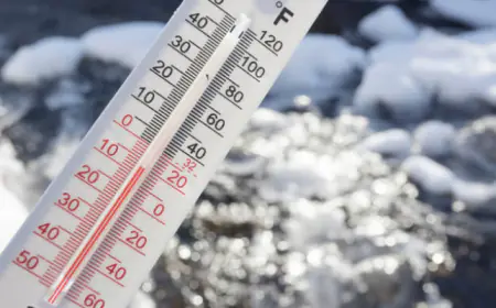 الأزرق تسجل أقل درجة حرارة