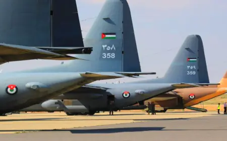 المملكة الاردنية الهاشمية تنفذ 4 انزالات جوية اغاثية للأهل في غزة