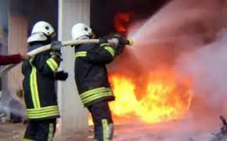 حريق شب داخل منزل في الجادنز