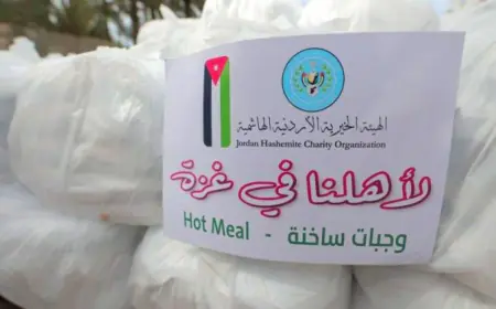 الطرود الغذائية التي دخلت غزة عبر تكية أم علي أكثر من 13 ألف طن