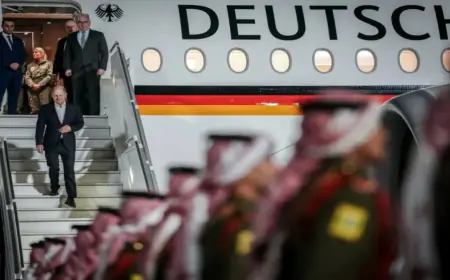 جلالة الملك يلتقي اليوم بالمستشار الألماني