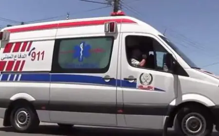 13 اصابة بتدهور باص عمومي على طريق المفرق الزرقاء