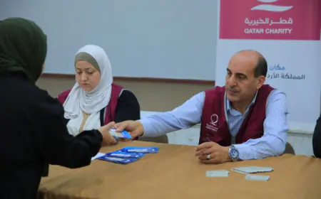 في إطار حملتها  يؤثرون.. قطر الخيرية تقدم دفعة مساعدات للاجئين الفلسطينيين