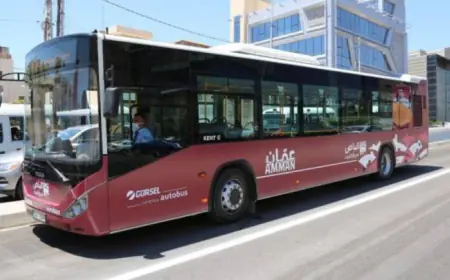 متابعة التشغيل التجريبي لمشروع حافلات التردد السريع عمان - الزرقاء