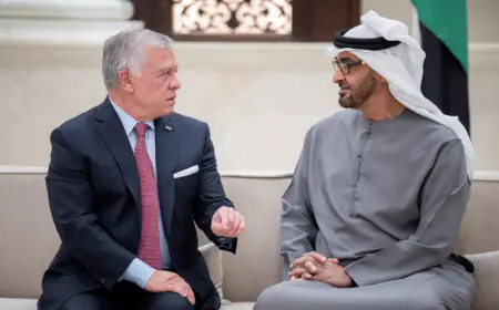 الملك يتلقى اتصال هاتفي من الرئيس الإمارتي