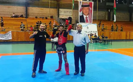 لاعب المواي تاي أبو زيد.. البطل الذي لم يهزم في الأردن (صور)