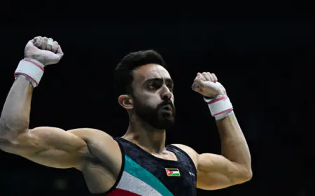 أبو السعود أول لاعب جمباز أردني في التاريخ يتأهل إلى الألعاب الأولمبية
