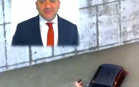 بالفيديو.. مواطن مصري ينقذ عائلة من الموت في فيضانات دبي