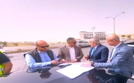 ممول بقرض من الصندوق الكويتي.. انطلاق  الأعمال في مشروع تحسين وإعادة تأهيل طريق الحزام الدائري