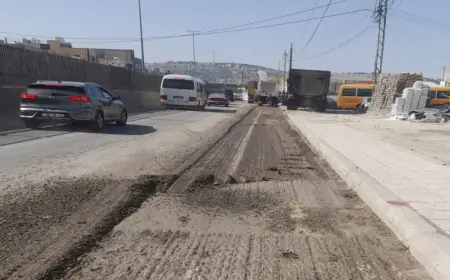 البدء بمشروع صيانة طريق عمان جرش ضمن حدود لواء عين الباشا