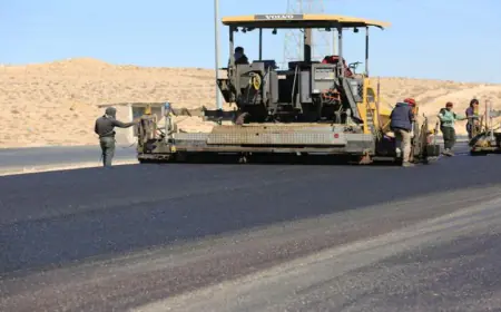 (الأشغال) تستعد لـ صيانة وتحسين الطريق الصحراوي من القويرة الى جسر الاتحاد