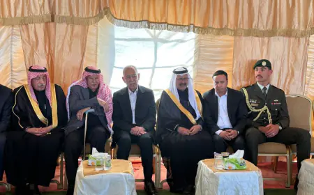 مندوبا عن الملك وولي العهد.. العيسوي يعزي قبيلتي عباد وبني صخر