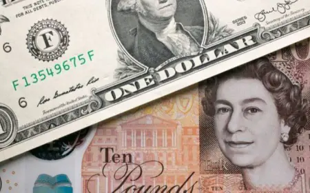 انخفاض الجنيه الإسترليني مقابل الدولار