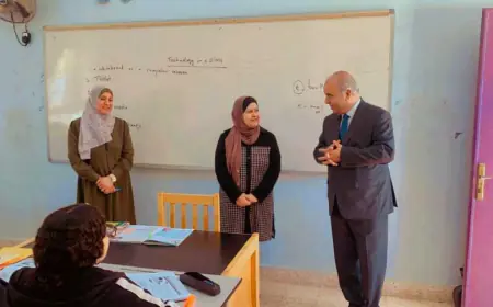 محافظة يزور عددا من مدارس تربية لواء وادي السير