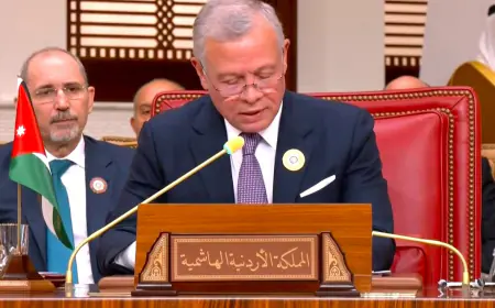 النص الكامل لكلمة جلالة الملك  في القمة العربية الـ 33 في البحرين