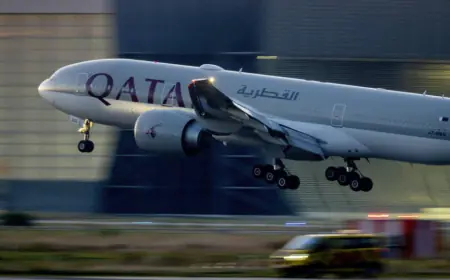 إصابة 12 مسافرا برحلة للخطوط القطرية إلى دبلن