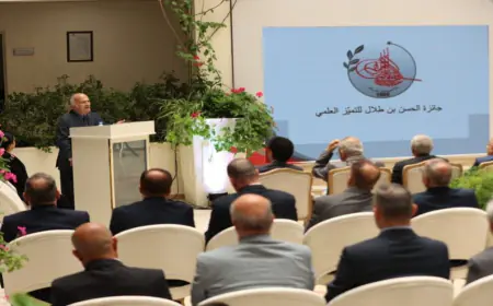 الأمير الحسن يكرم الفائزين بجائزة الحسن بن طلال للتميز العلمي 2023-2024