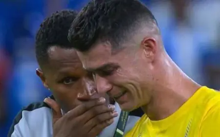 بالفيديو.. بكاء  شديد لـ رونالدو بعد خسارته للقب كأس خادم الحرمين