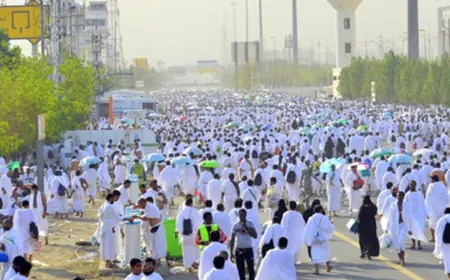 بدء نفرة الحجاج من صعيد عرفات إلى مزدلفة