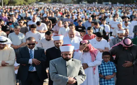 الأردنيون يؤدون صلاة عيد الأضحى في جميع محافظات المملكة