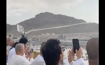 بالفيديو.. أمطار غزيرة على الحجاج في مشعر منى