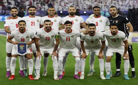 النشامى في مجموعة كوريا الجنوبية والعراق وفلسطين