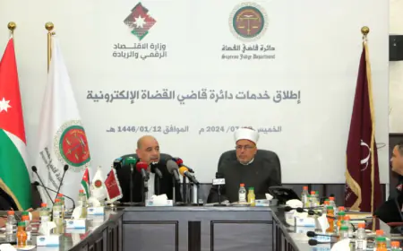 دائرة قاضي القضاة  تُطلق50 خدمةً إلكترونية