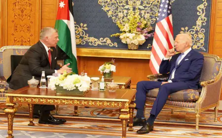 الملك يشدد لبايدن على ضرورة وقف الحرب على غزة بشكل فوري