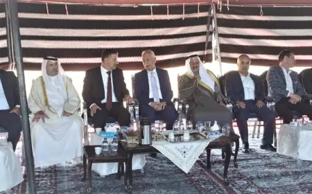 مندوبا عن الملك وولي العهد.. العيسوي يعزي قبيلة بني حميدة