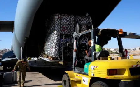 الأردن يستقبل طائرة مساعدات بلجيكية مخصصة لغزة