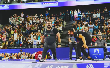 (الدولي لرفع الأثقال البارالمبية) يسلط الضوء على إنجاز البطل  خطاب