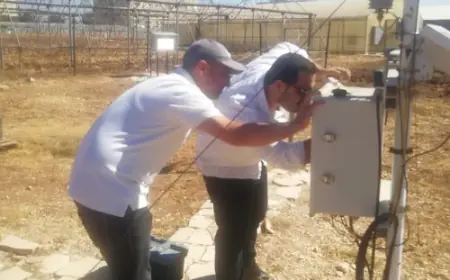 المياه تستكمل صيانة محطات رصد الامطار والمناخية استعدادا لاستقبال الموسم المطري(صور)