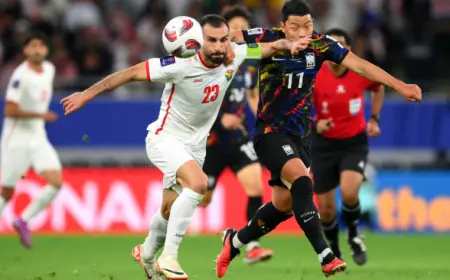 موعد والقنوات الناقلة لمباراة الأردن وكوريا الجنوبية