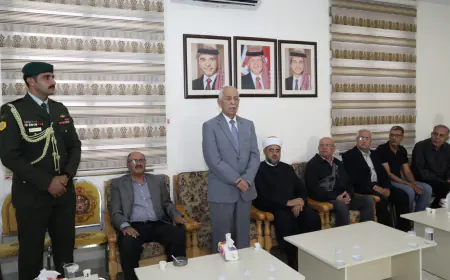 مندوبا عن الملك وولي العهد.. العيسوي يعزي العدوان والطبيشي