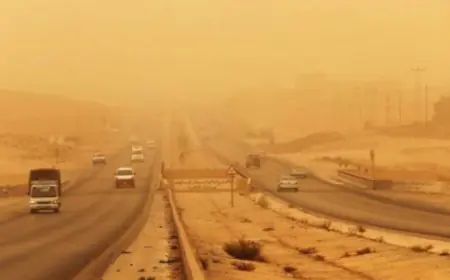 الأمن يحذر من هبات غبارية تؤثر على الطرق الصحراوية