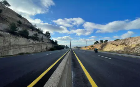 انتهاء مشروع صيانة على طريق جرش من جسر سلحوب إلى جسر البقعة