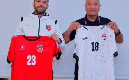 النشامى باللون الأحمر أمام العراق