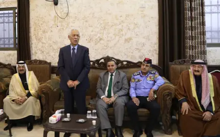 مندوبا عن الملك وولي العهد.. العيسوي يعزي أبو الغنم والعلي والتميمي