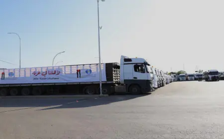 من الأردن.. 100 شاحنة جديدة تعبر إلى قطاع غزة