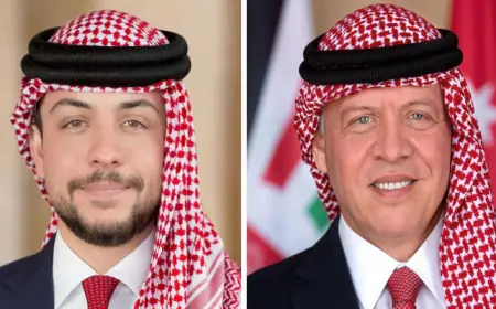 بالفيديو.. الملك يرافقه ولي العهد في محافظة الكرك