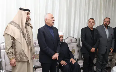 العيسوي يعزي عشيرتي الحنيفات والمحارمة